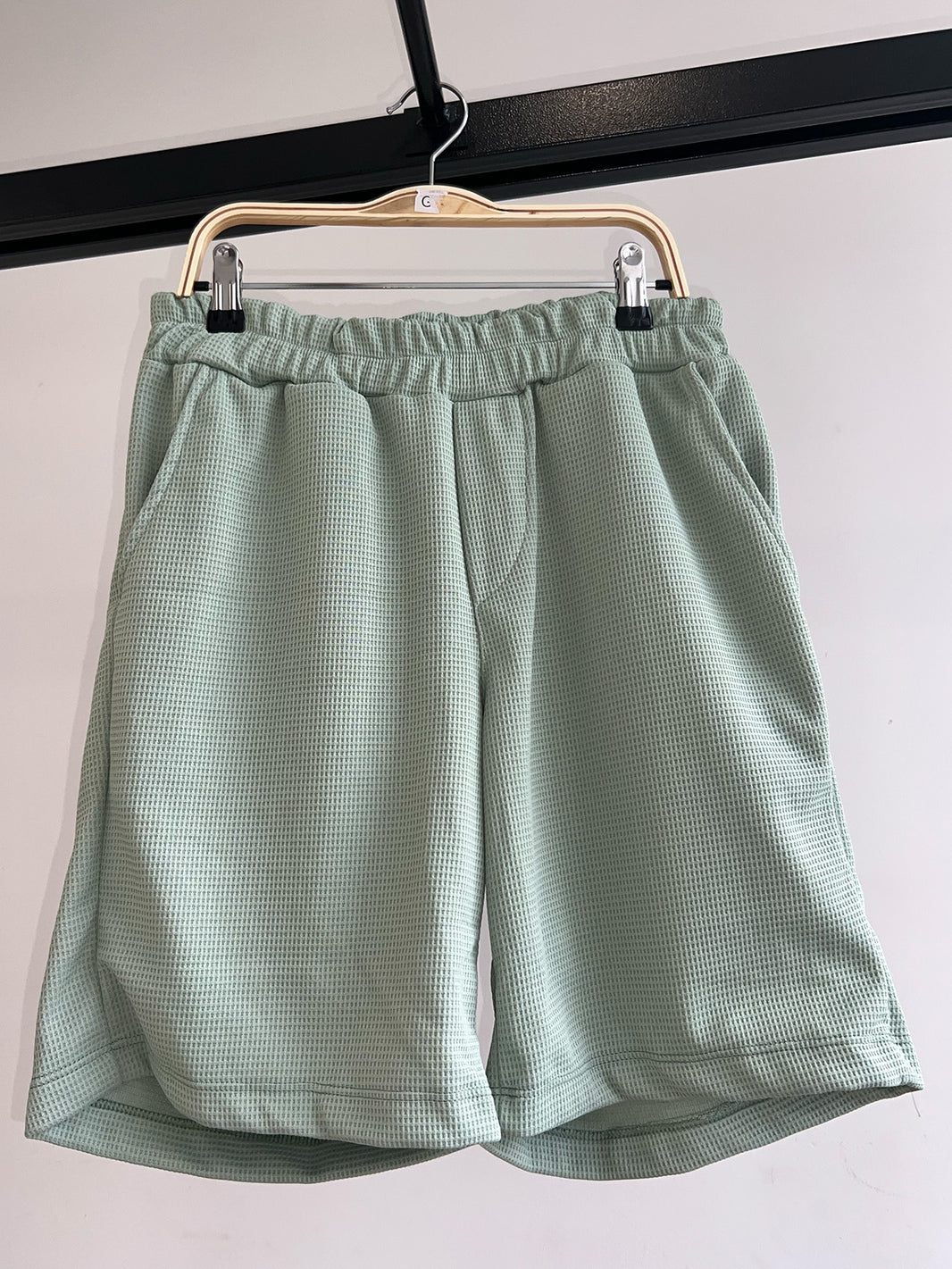 Conjuntos Cuello Redondo Waflle Verde Hoja