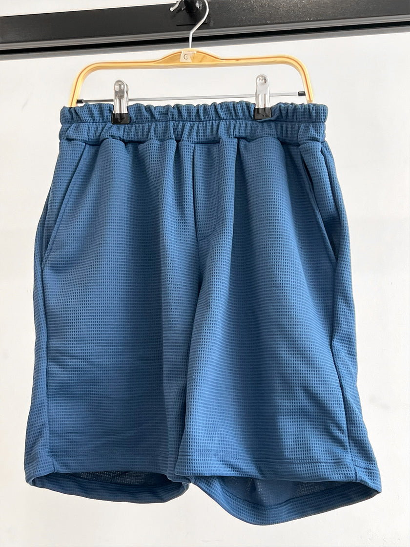 Conjuntos Cuello Redondo Waflle Azul Cobalto