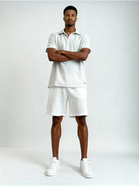 Conjunto deportivo Marfil – polo y short