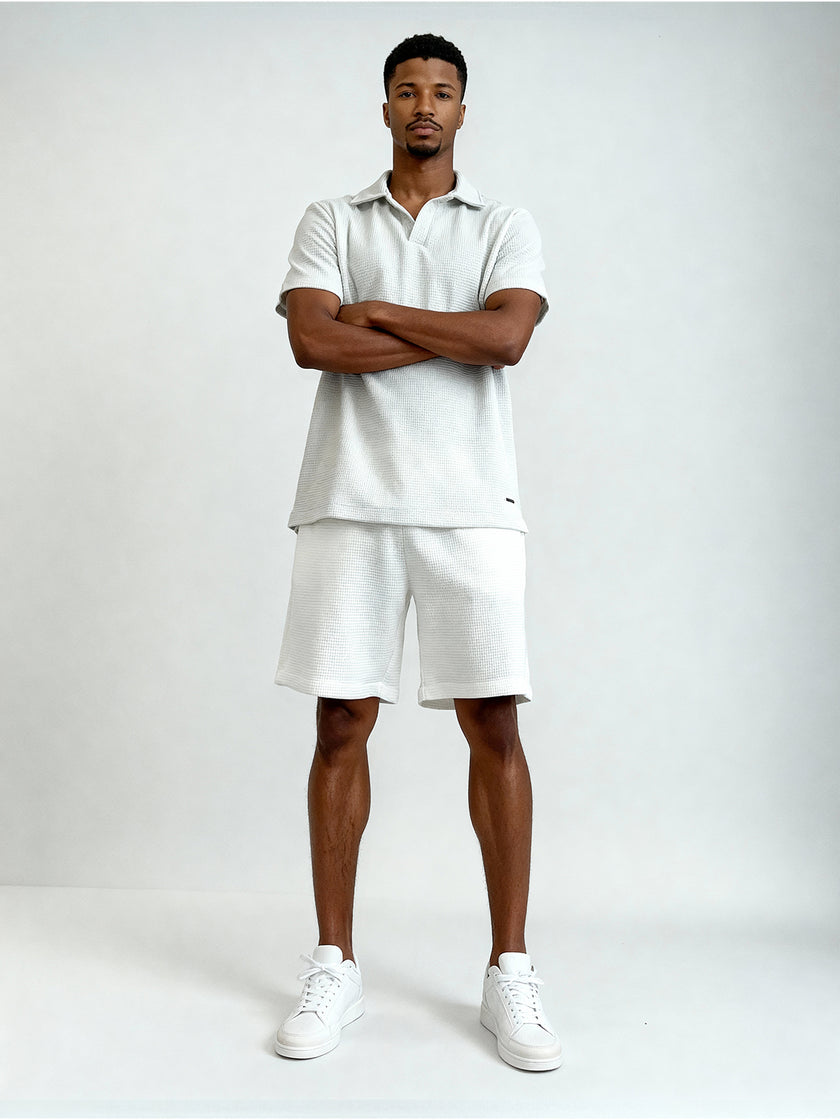 Conjunto deportivo Marfil – polo y short