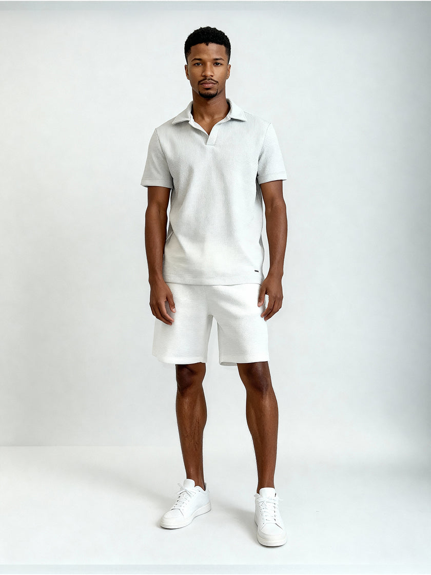 Conjunto deportivo Marfil – polo y short