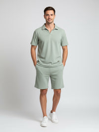 Conjunto deportivo VERDE HOJA – polo y short