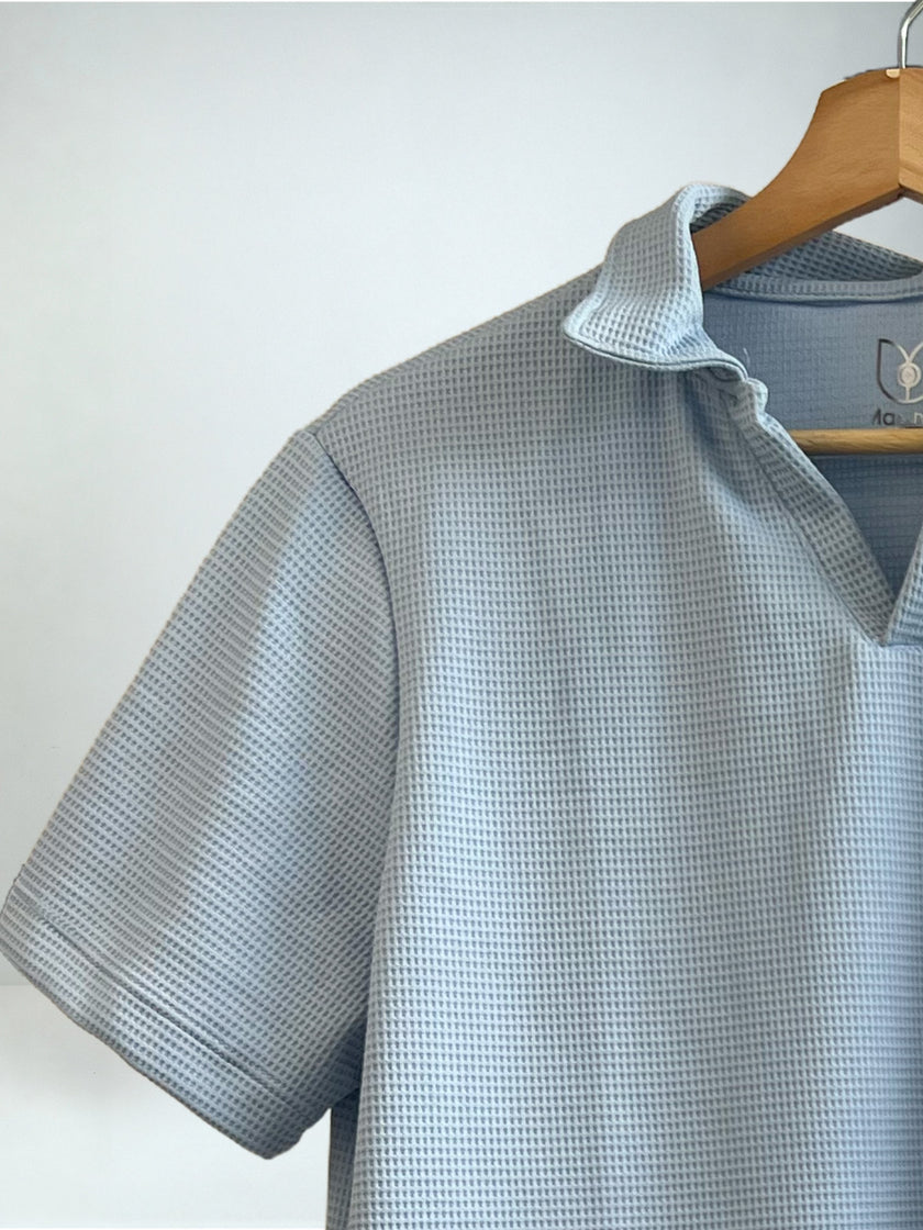 Conjunto deportivo AZUL CIELO – polo y short