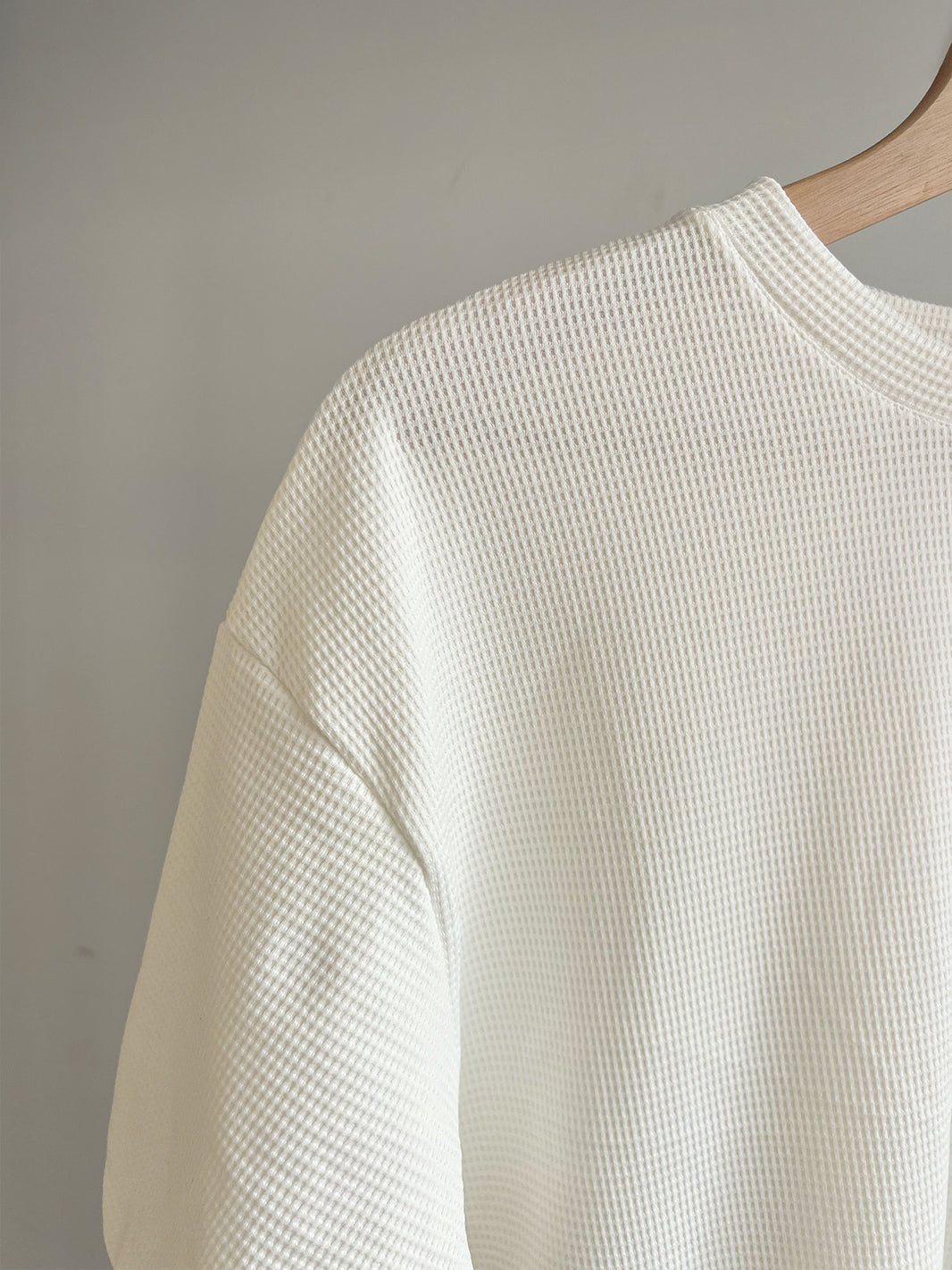 Conjuntos Cuello Redondo Waflle BLANCO MARFIL