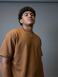 Conjuntos Cuello Redondo Waflle Terracota