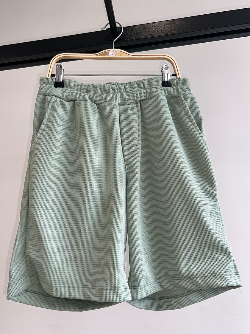 Conjuntos Cuello Redondo Waflle Verde Hoja