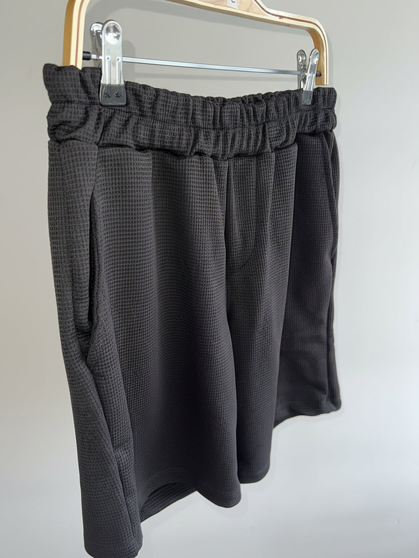 Conjuntos Cuello Redondo Waflle NEGRO