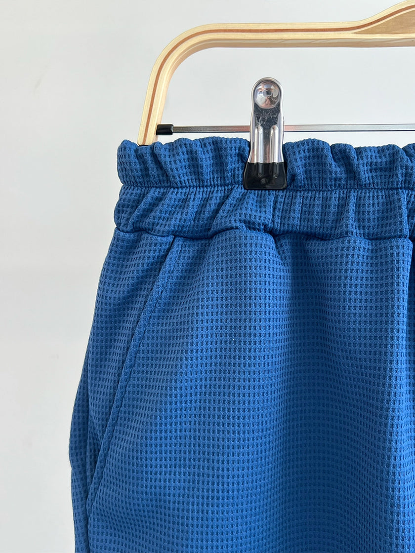 Conjunto de waffle azul cobalto