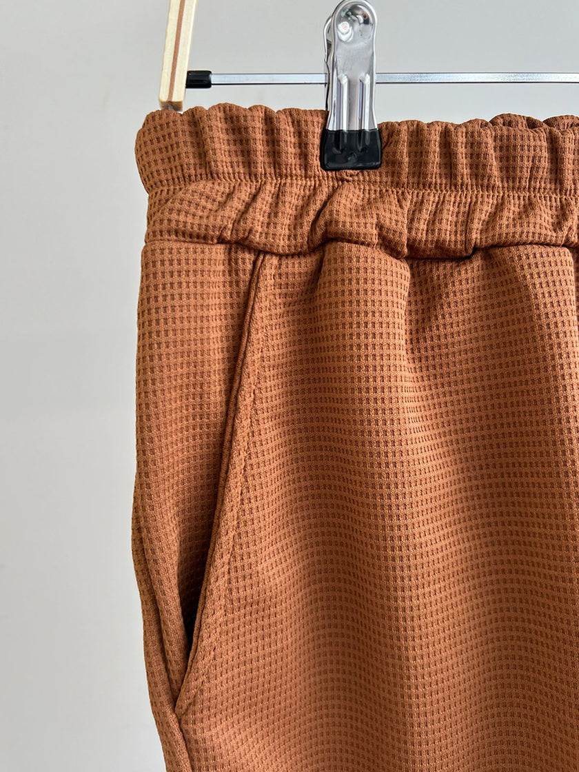 Conjunto Terracotta Waffle - Polo y Shorts