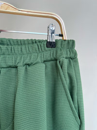 Conjunto Bottle Green Waffle - Polo y Shorts